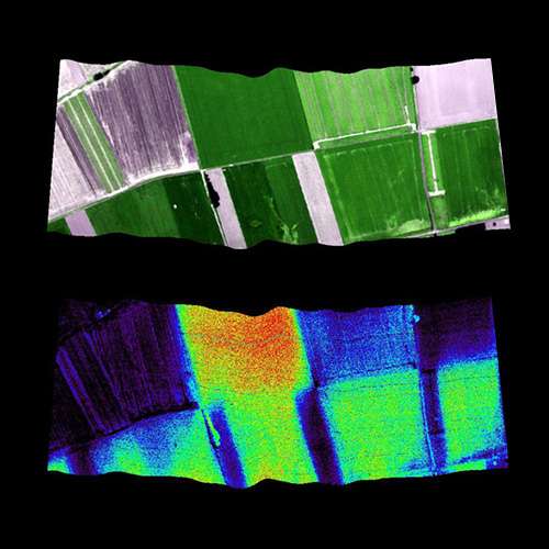 Airborne hyperspectral image – Fluorescence Airborne hyperspectral image - Fluorescence